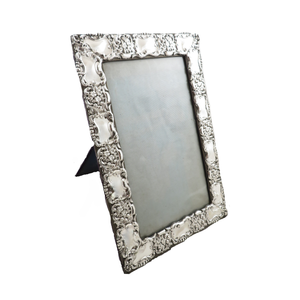 Antique Edwardian Sterling Silver 13" Photo Frame 1902