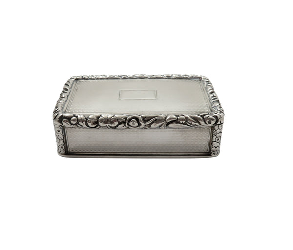 Antique Georgian Sterling Silver Snuff Box 1826