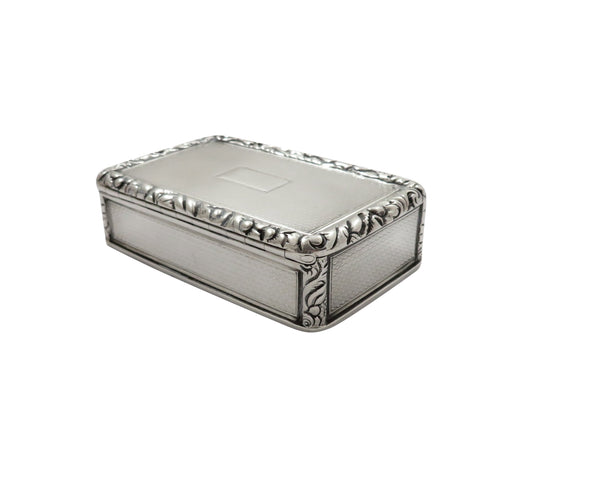 Antique Georgian Sterling Silver Snuff Box 1826