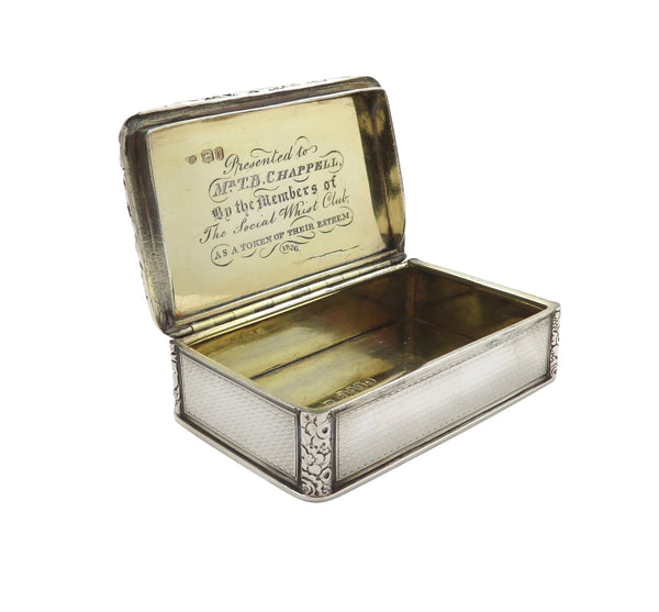 Antique Georgian Sterling Silver Snuff Box 1826