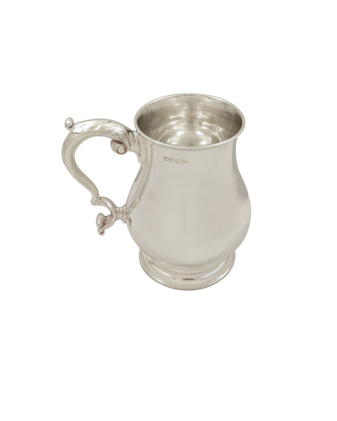 Antique Victorian Sterling Silver Pint Tankard / Mug 1900