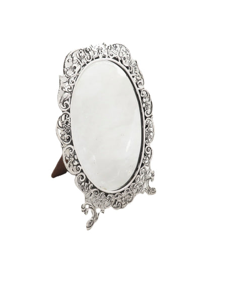 Antique Victorian Sterling Silver Framed Mirror 1889