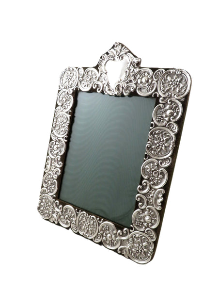 Antique Edwardian Sterling Silver 13" Photo Frame 1903