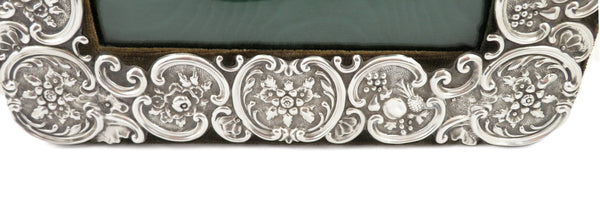 Antique Edwardian Sterling Silver 13" Photo Frame 1903