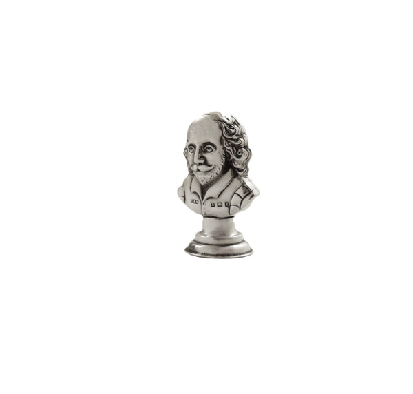 Antique Edwardian Sterling Silver 'William Shakespeare' Desk Seal 1906