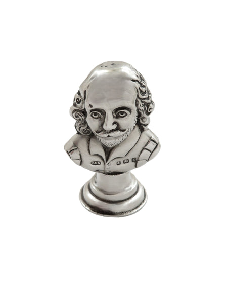 Antique Edwardian Sterling Silver 'William Shakespeare' Desk Seal 1906