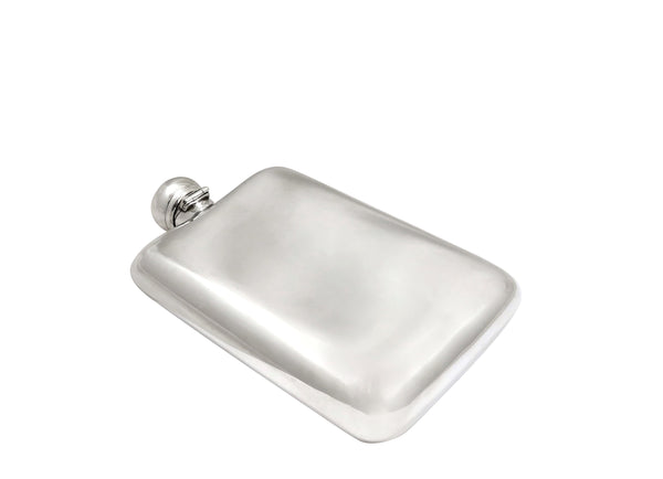 Antique Victorian Sterling Silver 7" Hip Flask 1894
